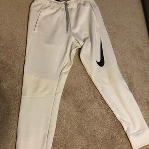 Nike white joggers